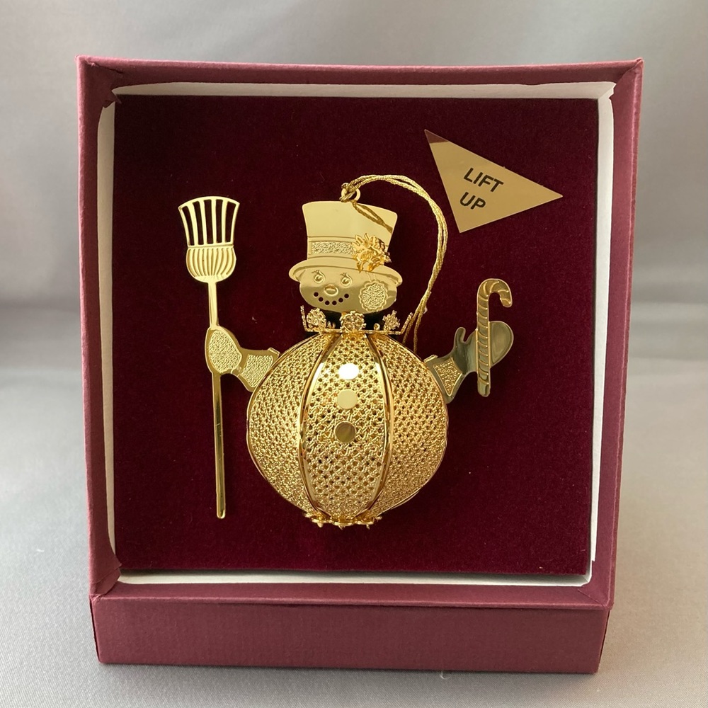 Baldwin brass Mr. Snowman 1996 ornament